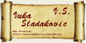 Vuka Sladaković vizit kartica